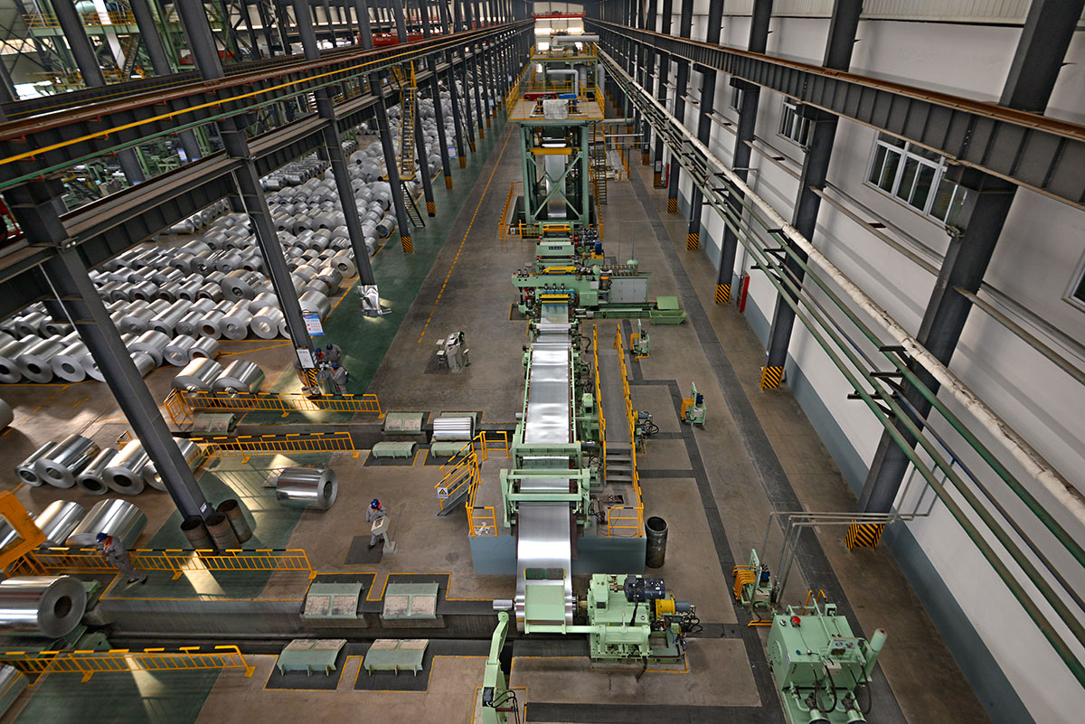 the architectural color coating production line